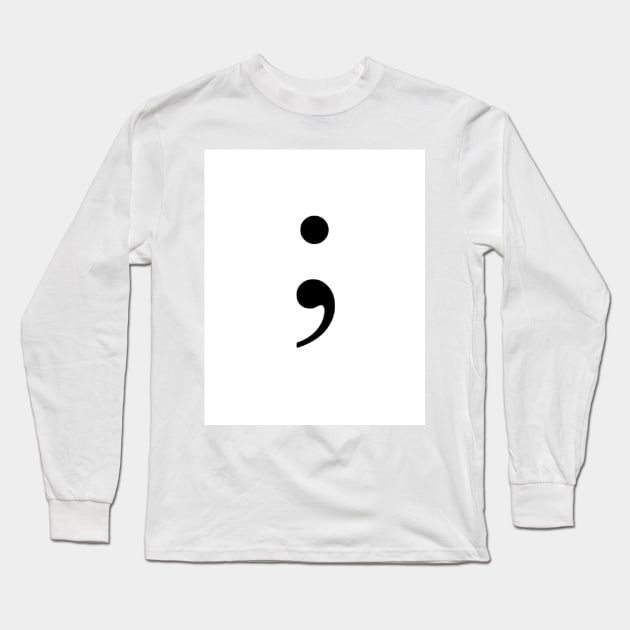 Semicolon Long Sleeve T-Shirt by ZoeBaruch